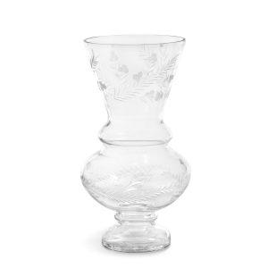 Wallace Etched Glass Vase, Medium