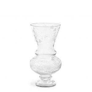 Wallace Etched Glass Vase, Small