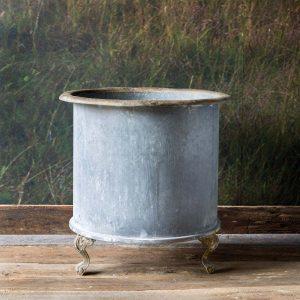 Footed Creamery Tank Planter, Large