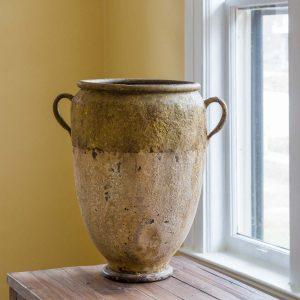 Metal French-Style Garden Pot, Medium