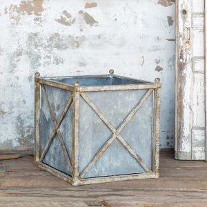 Metal Estate Planter, Large