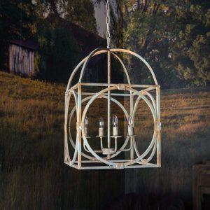 Metal Birdcage Chandelier