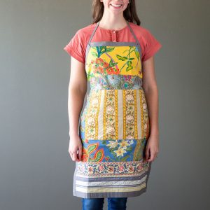 Cotton Sheeting Apron Estelle Patchwork