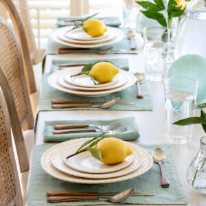 Lemon on Leaf, Set of 12