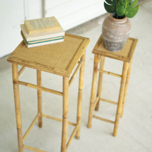 Nesting Bamboo Pedestals - Set of 2