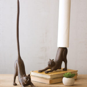 Cast Iron Cat Paper Towel Holder